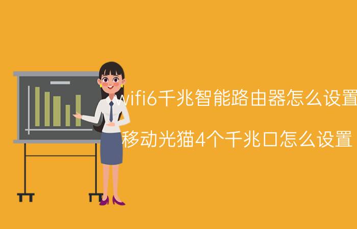 wifi6千兆智能路由器怎么设置 移动光猫4个千兆口怎么设置？